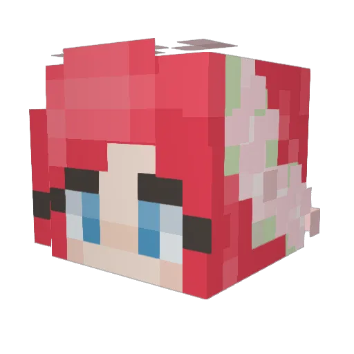 LanKedi Minecraft avatar head, 3D render