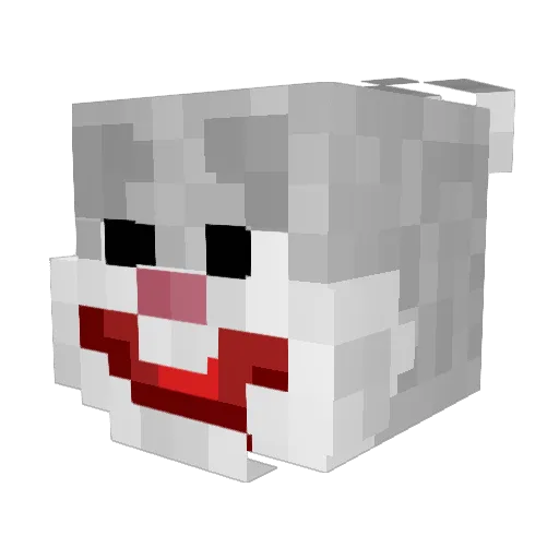 LanPardee Minecraft avatar head, 3D render