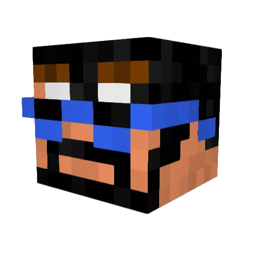 LanToaster Minecraft avatar head, 3D render