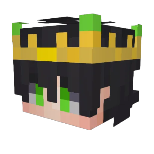 LanZUI Minecraft avatar head, 3D render