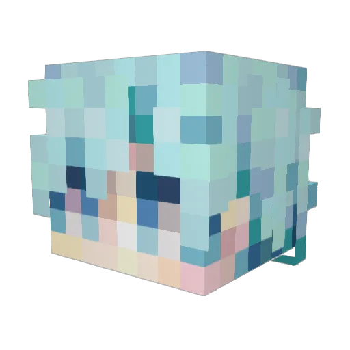 Lan_Y Minecraft avatar head, 3D render