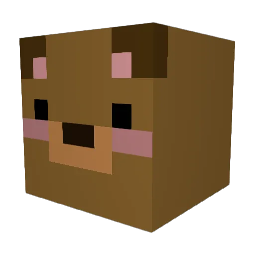 Lana2563 Minecraft avatar head, 3D render