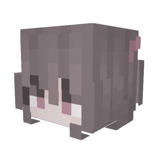 LanaDelBladee Minecraft avatar head, 3D render