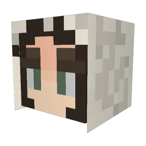 LanaDelRey213 Minecraft avatar head, 3D render