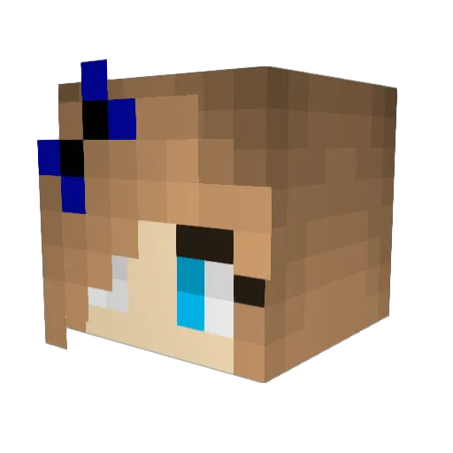 LanaKath Minecraft avatar head, 3D render