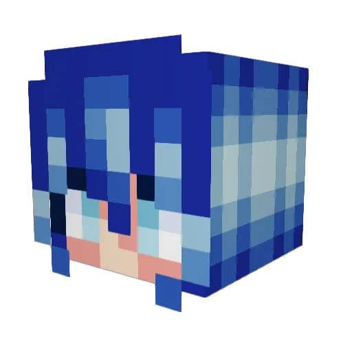 LanaWantsToPLay Minecraft avatar head, 3D render