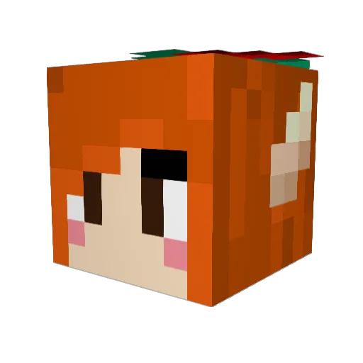 Lanacakes Minecraft avatar head, 3D render
