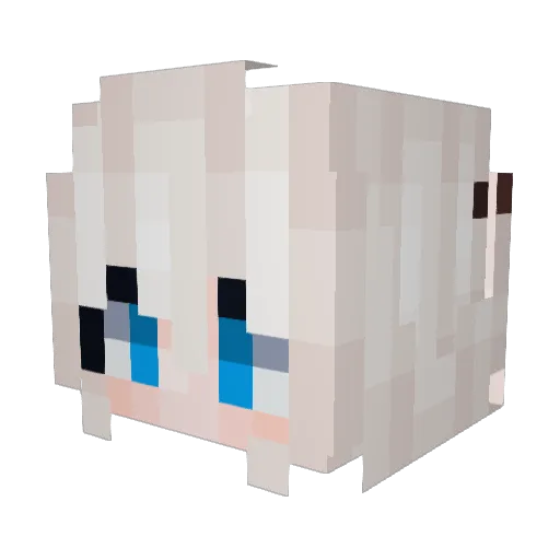 Lanah28 Minecraft avatar head, 3D render