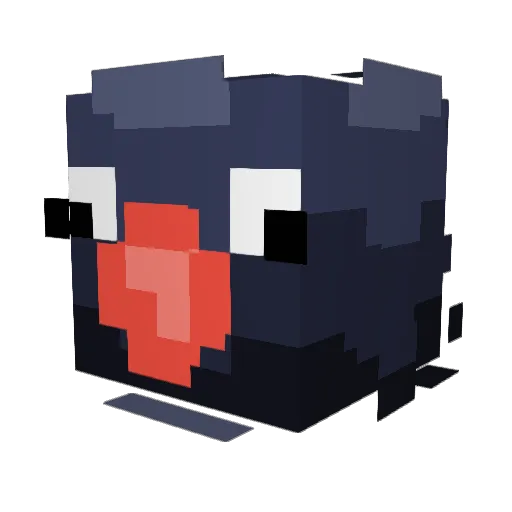 Lanarsis Minecraft avatar head, 3D render