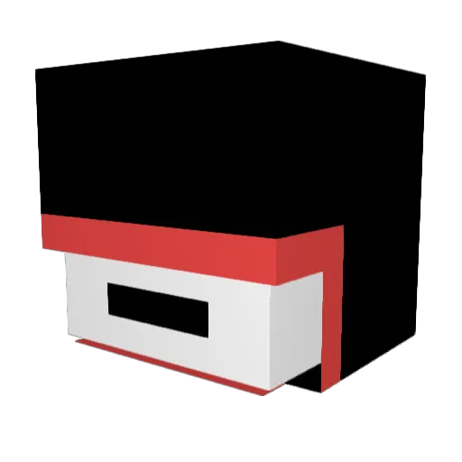 Lanaryu Minecraft avatar head, 3D render