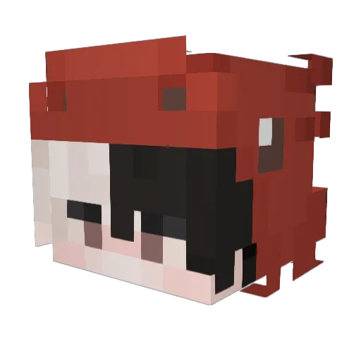 Lance333 Minecraft avatar head, 3D render