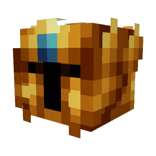 LanceALot_ Minecraft avatar head, 3D render