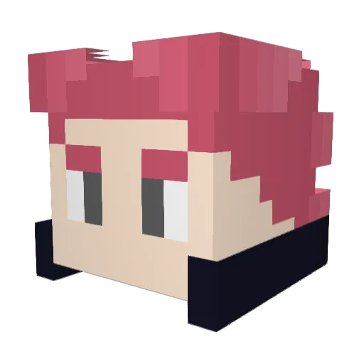 LanceD9 Minecraft avatar head, 3D render