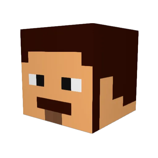 LanceZKiller Minecraft avatar head, 3D render