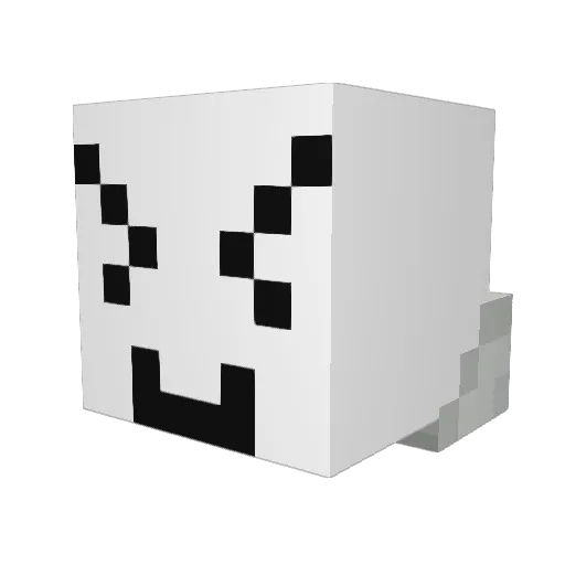 Lancebae Minecraft avatar head, 3D render