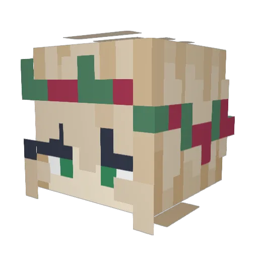 Lancelot_D4 Minecraft avatar head, 3D render