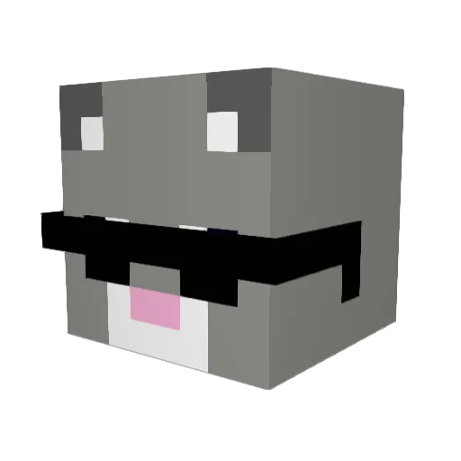 LancerKLS Minecraft avatar head, 3D render