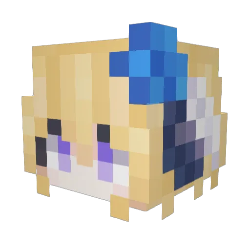 LancerKoi Minecraft avatar head, 3D render