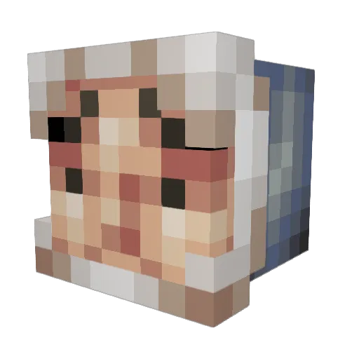 Lancer_DB Minecraft avatar head, 3D render