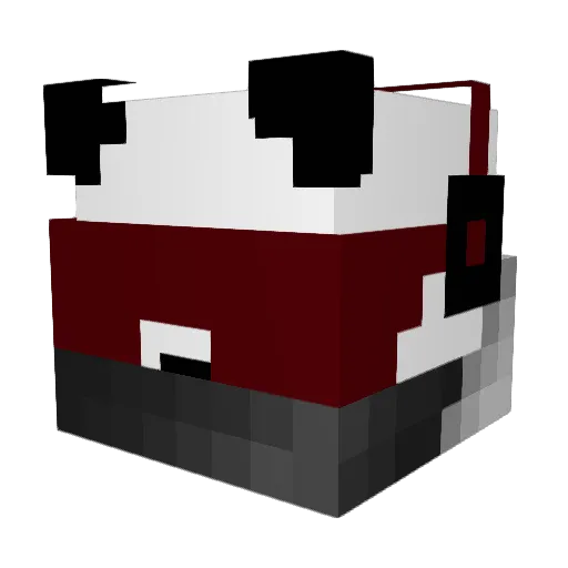 Lancey77 Minecraft avatar head, 3D render