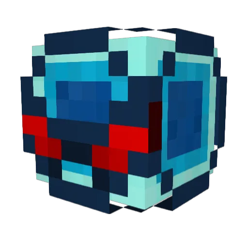 Lanchester Minecraft avatar head, 3D render