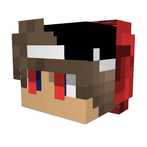 Lanco11 Minecraft avatar head, 3D render