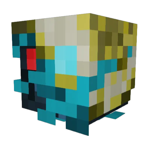 Lancur Minecraft avatar head, 3D render