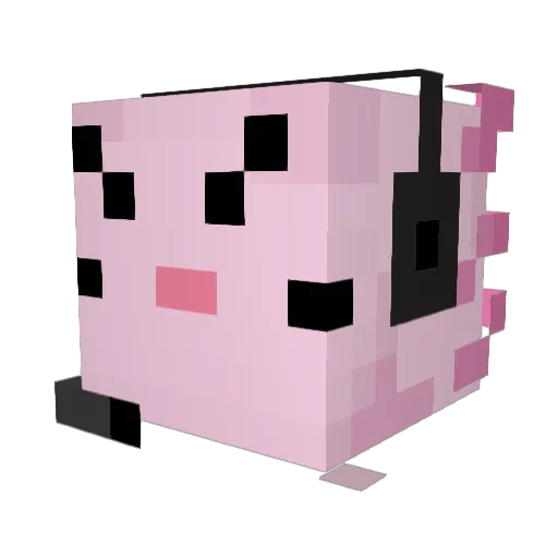 LancyLittle Minecraft avatar head, 3D render