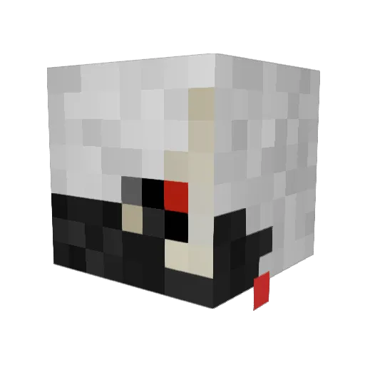 LandB Minecraft avatar head, 3D render