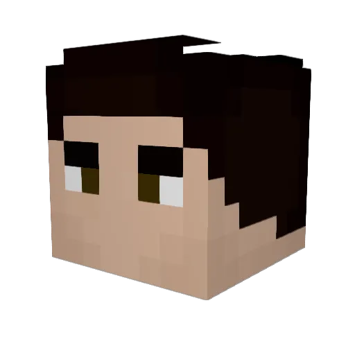 LandPhill Minecraft avatar head, 3D render