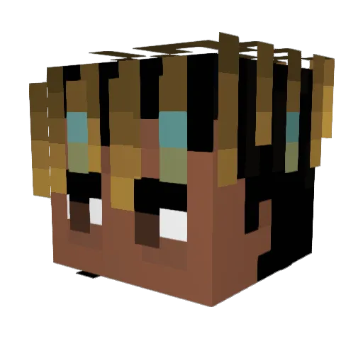 LandRuler16 Minecraft avatar head, 3D render