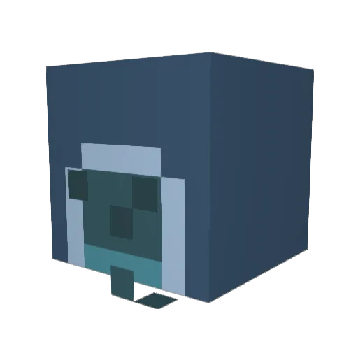 Land_Walker_ Minecraft avatar head, 3D render