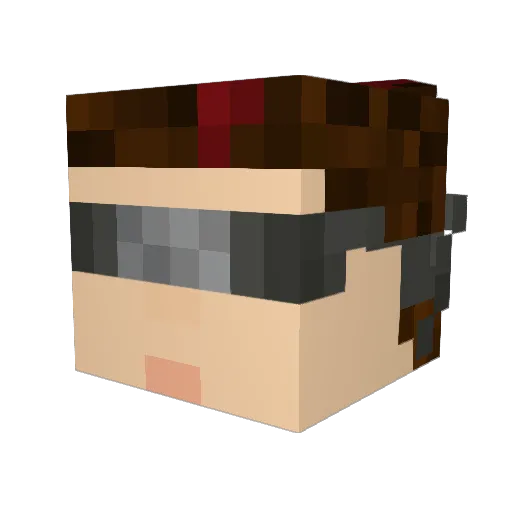 LandalfThePurple Minecraft avatar head, 3D render