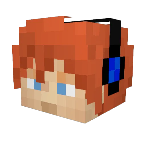 Landei2000 Minecraft avatar head, 3D render