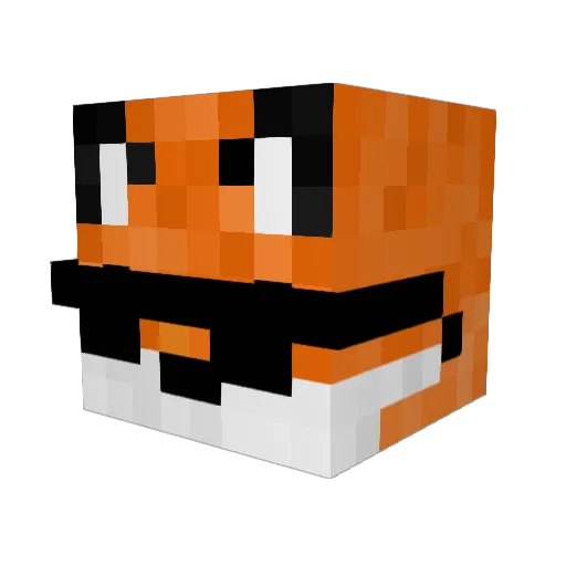 Landen1667 Minecraft avatar head, 3D render