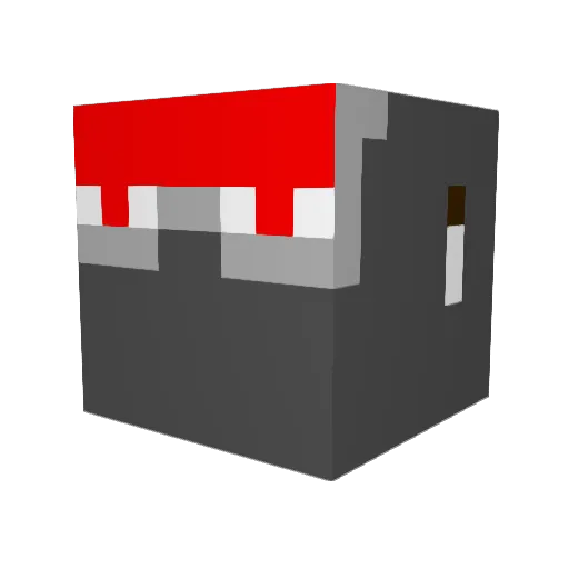 LandenLance Minecraft avatar head, 3D render