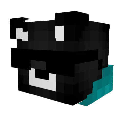 Lander34 Minecraft avatar head, 3D render