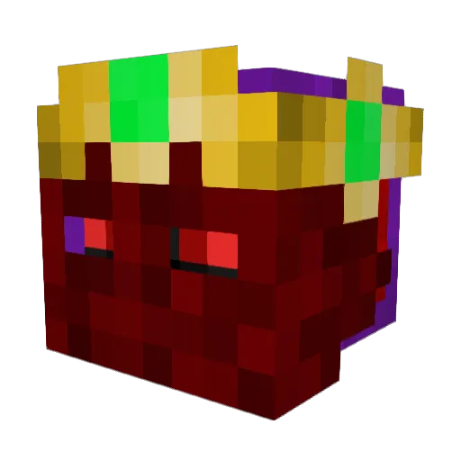 Landlighter Minecraft avatar head, 3D render