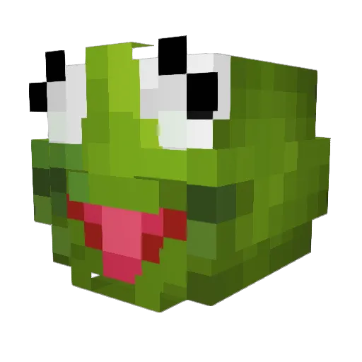 Landmarkh Minecraft avatar head, 3D render