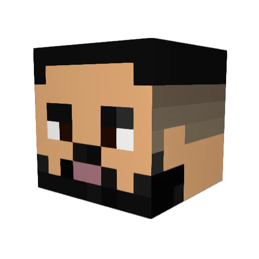 Lando1130 Minecraft avatar head, 3D render