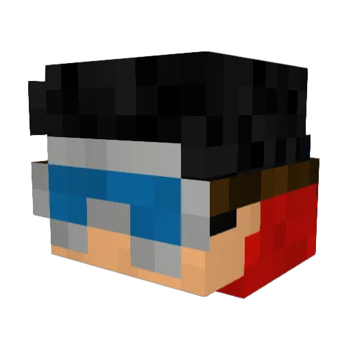 Lando452 Minecraft avatar head, 3D render