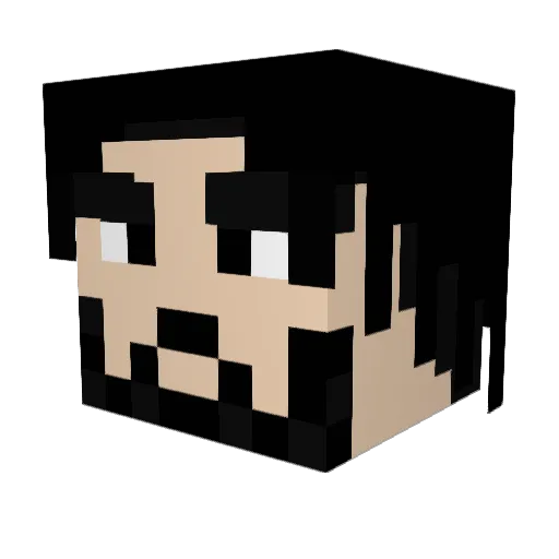 LandoCalamares Minecraft avatar head, 3D render