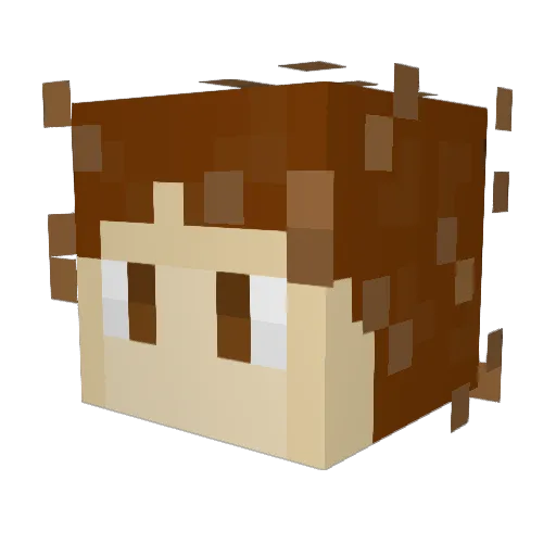 LandoLina_ Minecraft avatar head, 3D render