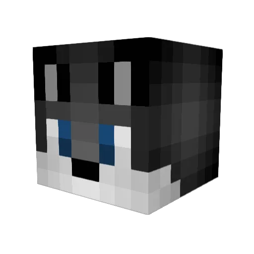 LandonTheWolf Minecraft avatar head, 3D render