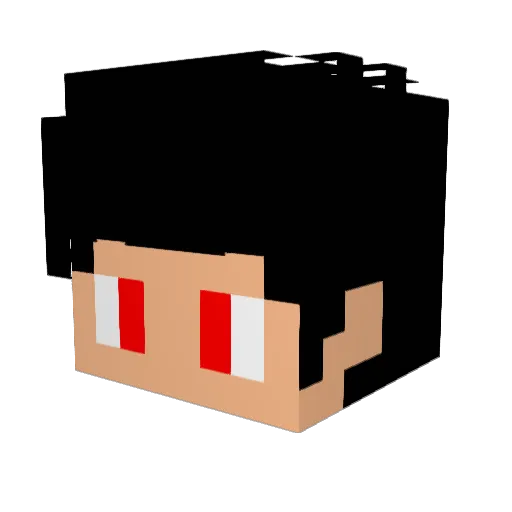 LandonUPlayz Minecraft avatar head, 3D render
