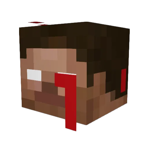 LandonandEthan Minecraft avatar head, 3D render