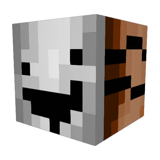Landoni_ Minecraft avatar head, 3D render