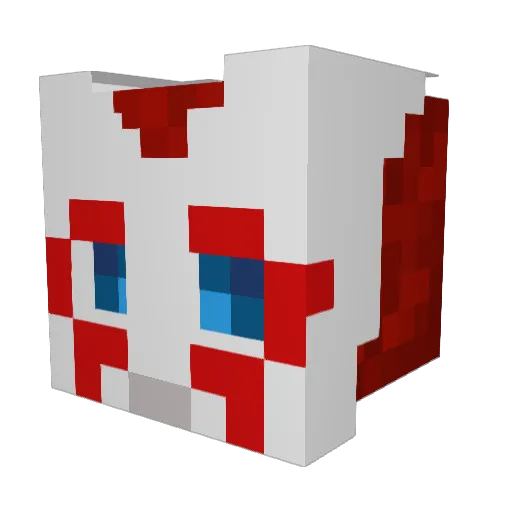 Landox_ Minecraft avatar head, 3D render