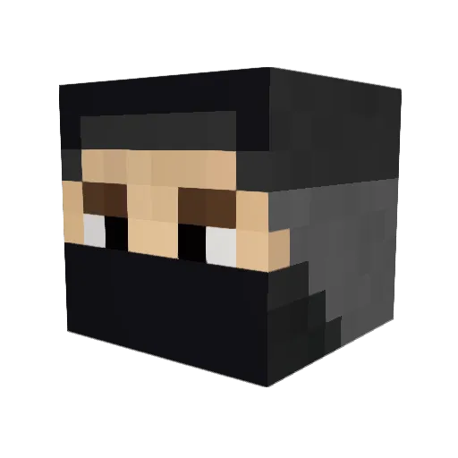 Landreae Minecraft avatar head, 3D render