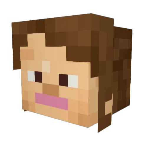 Landru05 Minecraft avatar head, 3D render